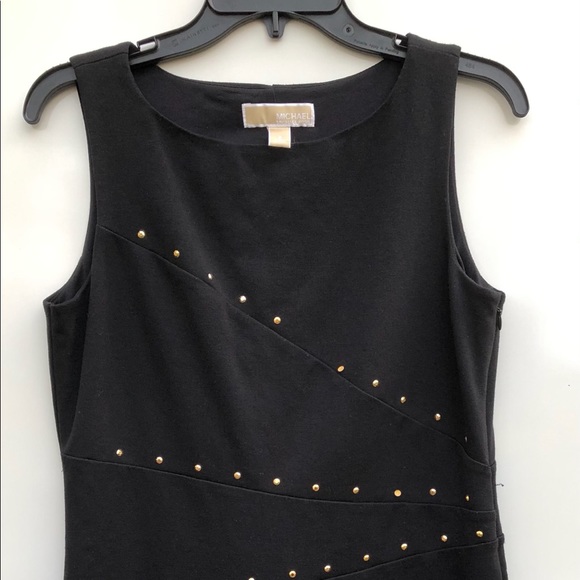 Michael Kors Dresses & Skirts - Michael Kors black dress w/gold studs